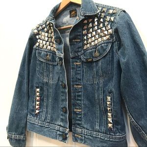 💜Vintage Lee Studded Jean Jacket (Sm)💙